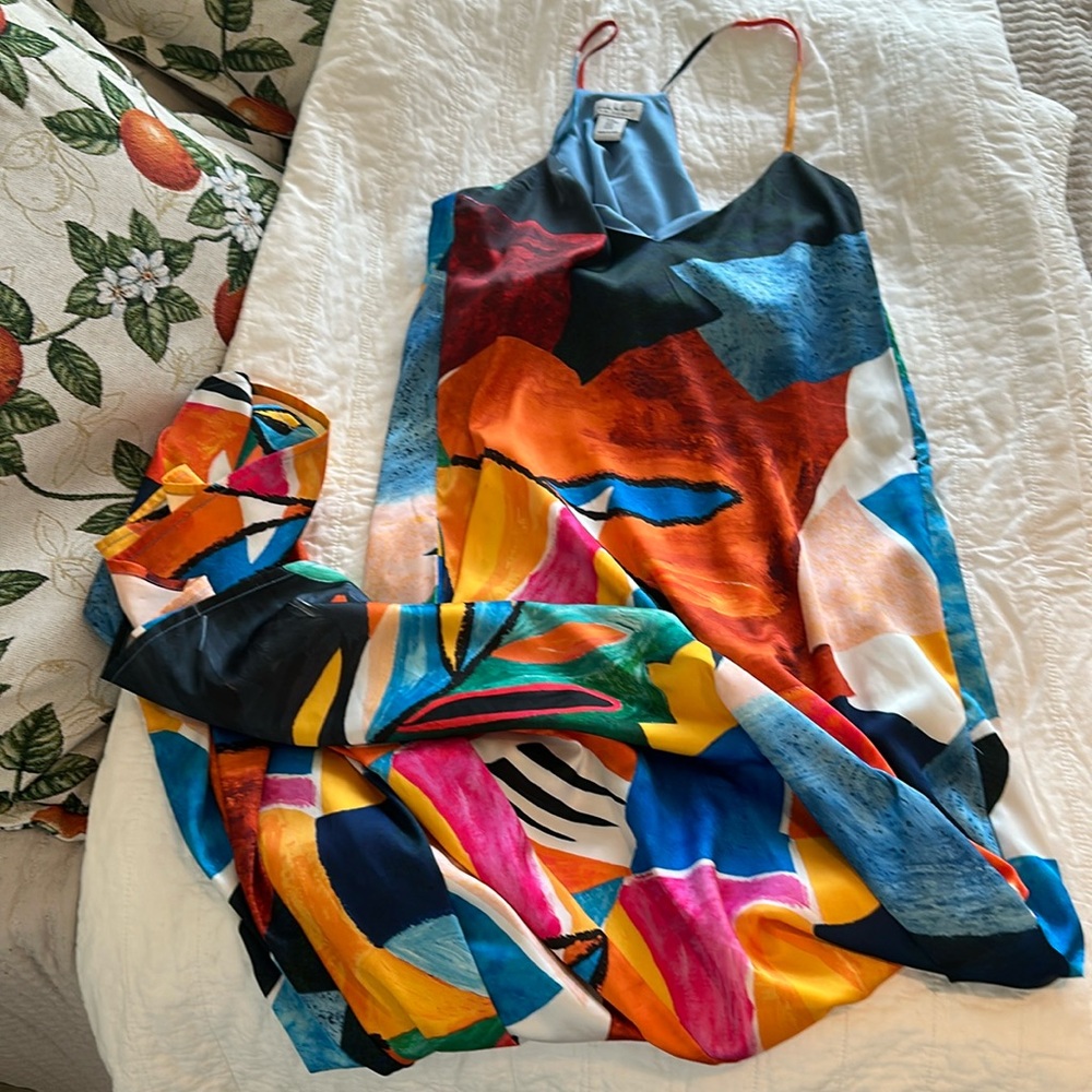 Satin maxi dress